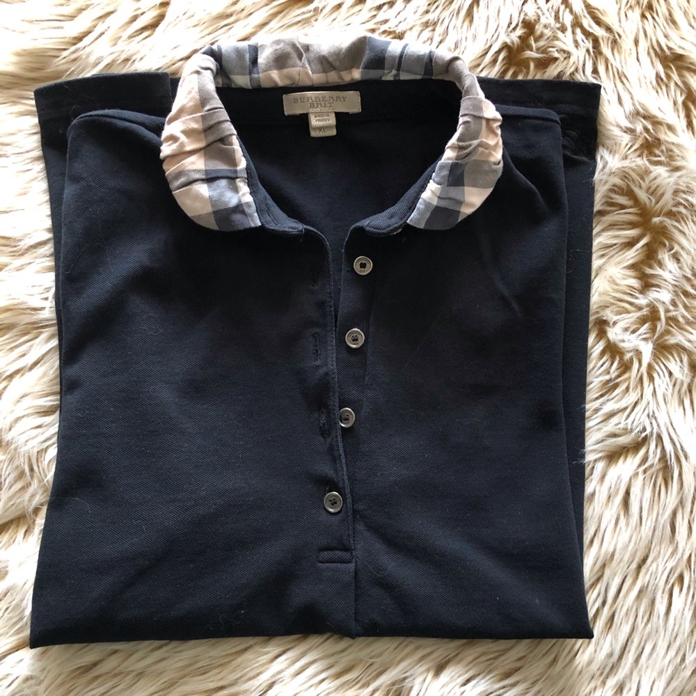 Burberry blouse, size XL Black. Great condition!